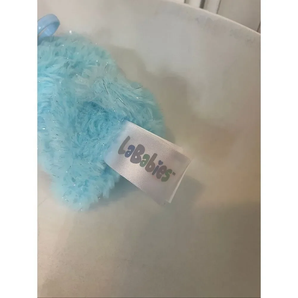 La Babies Sparkle Monster Plush Clip-On Glitter Keychain Stuffed Toy
